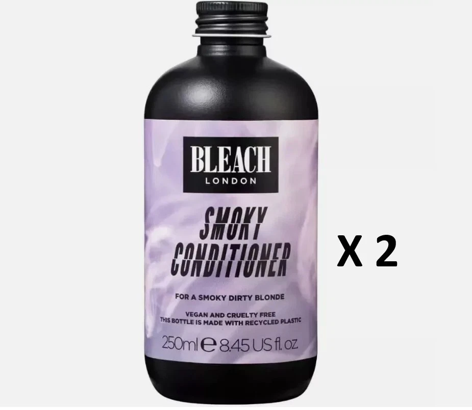 2 x New Bleach London Smoky Conditioner 250ml - VEGAN - Cruelty Free