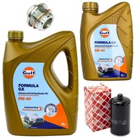 MotoröL Filter Set Gulf Formula GX 5W-40 6 Liter + Schraube FüR VW Transporter