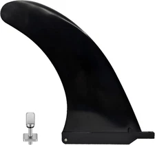 9 Replacement Fin for Paddle Board - Detachable SUP with Screw Black