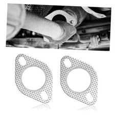 2PCS Car Exhaust Gasket,2" 2-Bolt Exhaust Flange Gasket Replacement 2 inch