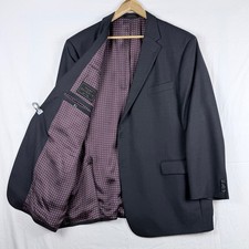 Jos A Bank RESERVE Gray Suit 50L Vitale Barberis Canonico Super 150's Wedding
