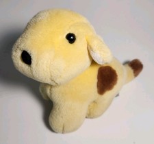 Eden Spot Yellow Brown Puppy Dog 6" Plush Stuffed Animal 1993 Flocked Nose