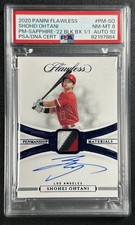 1/1 SHOHEI OHTANI PSA 8 2020 PANINI FLAWLESS 2022 BLK BX SAPPHIRE PATCH AUTO 1/1
