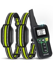 Bark Collar with Remote, 3300Ft 2-in-1 Bark and Training Collar Combo with Be...