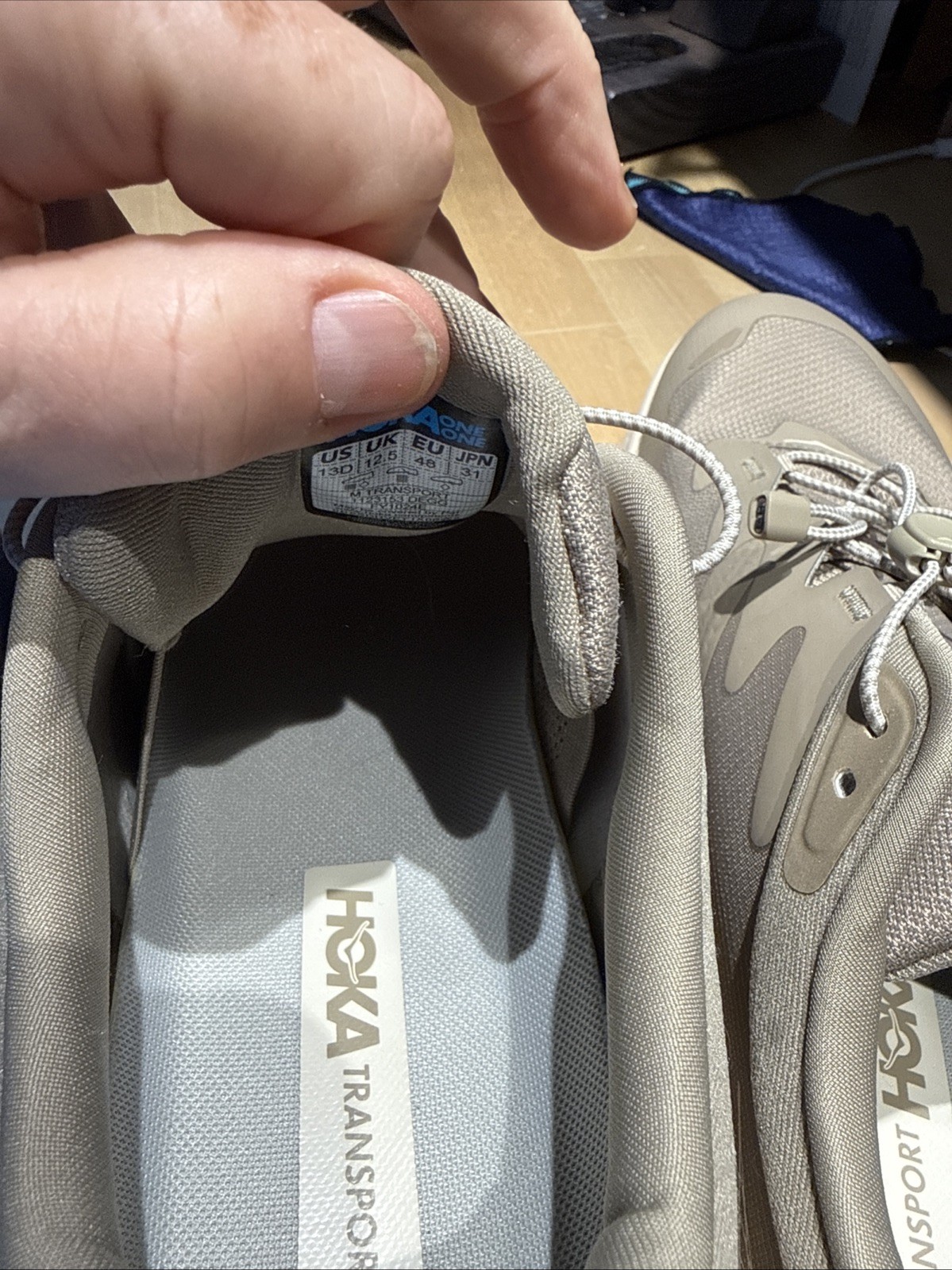 NEW Mens HOKA ONE ONE Transport Sneakers Shoes Dune Eggnog Size 13D Without Box thumbnail 5