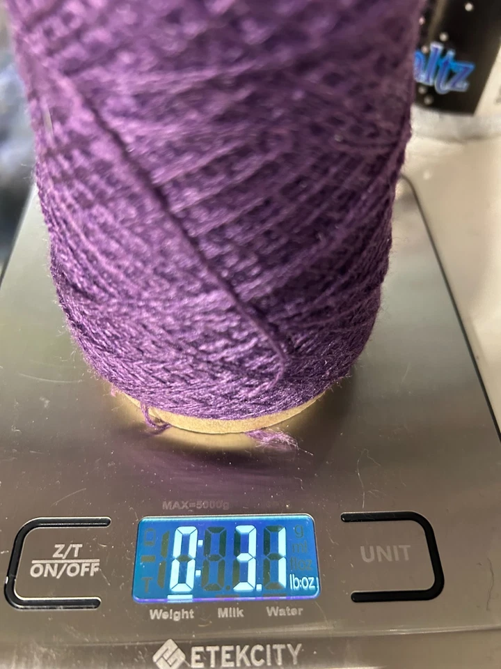 Lote de 6 conos de fibra mixta de hilo de tejer; lana, algodón, seda, etc. Foto 3 de 4