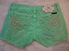 Miss Me Rhinestone Shorts Size 25