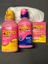 Pepto Bismol Ultra/Regular w/ Chewables bb 8/25+. - free shipping