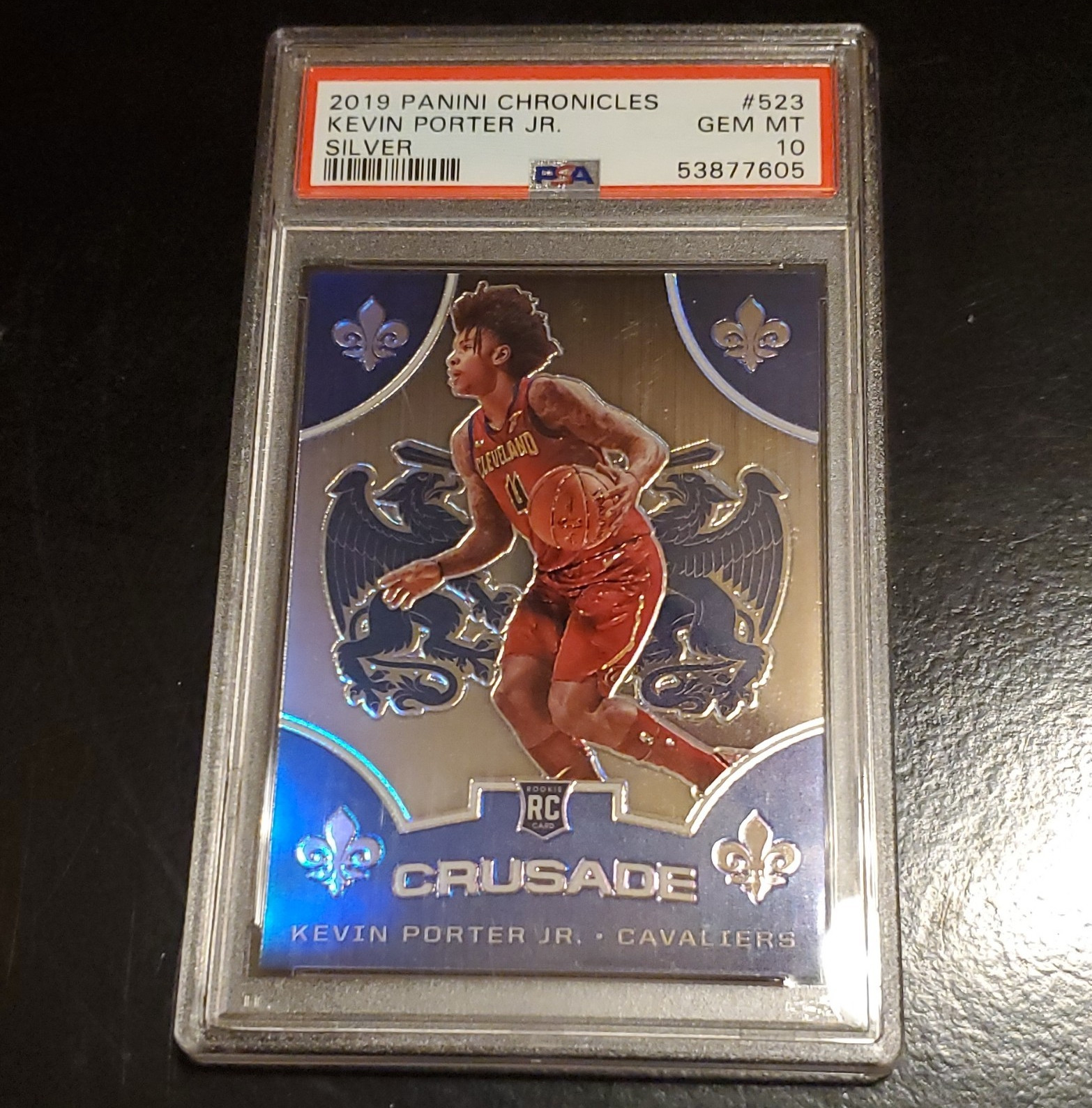Panini 2019-20 Chronicles Crusade Silver Kevin Porter Jr. #523 RC PSA 10