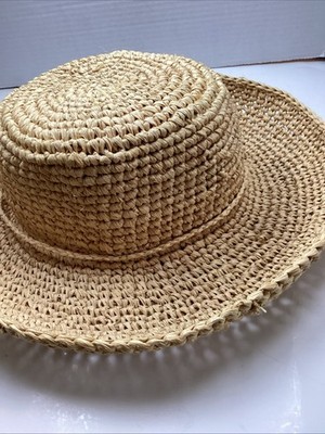 Scala Collezione Rolled Brim Hat Natural Fiber One Size  display picture 3