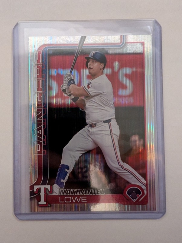 2025 Topps Series 1 - Nate Lowe #259 Tinsel Foil