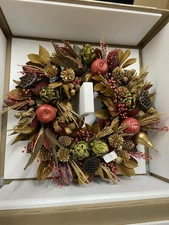 Neiman  Marcus 28” Harvest Autumn Wreath $360