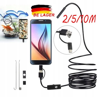 MARKENLOS 2-10M USB Endoscope Camera 5.5mm LED-HD Inspection Waterproof PC Android Phone-