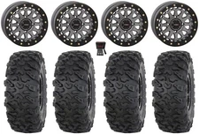 System 3 SB-6 15" Wheels Gunmetal (4+3) 32" Roctane T4 Tires Ranger XP 9/1K