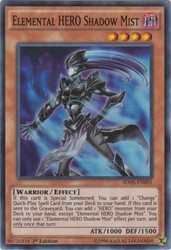 Elemental HERO Shadow Mist SDHS-EN001 Super Rare 1st Edition