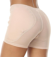 Vevarble Women High Wasit Padded Hip Enhancer Shapewear Shorts Butt Lifter