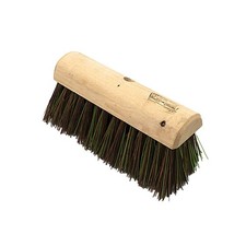 Hillbrush Finest Stiff Yard Broom Head305mm Brown/Black  TL5860