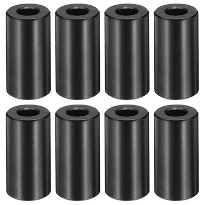 8 Stück M6 Aluminium Abstandshalter M6 IDx1/2'' ODx1'' Länge Schwarz