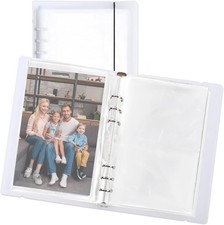 100 Pocket Photo Sleeves 5x7 Clear Double Sided 50 Pack 6 Ring Binder