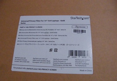 StarTech 14G-PRIVACY-SCREEN Sichtschutzfilter für 14'' 16:9 Laptops Gold Series