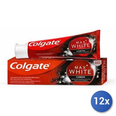 12x Pack Colgate Zahnpasta Max Carbone 75 Ml Multicolore
