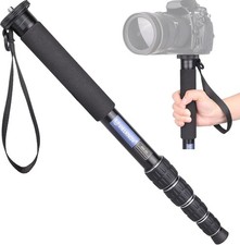 VIELKNOV Kamera-Einbeinstativ aus Aluminiumlegierung für Canon Nikon, Sony, 29mm