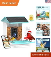 Bird Feeder with Camera- Free AI Forever for 1,1000+ Species Identification, ...