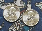 2 x 1951-P BU Washington Quarters 90% Silver Both Coins Free Shipping