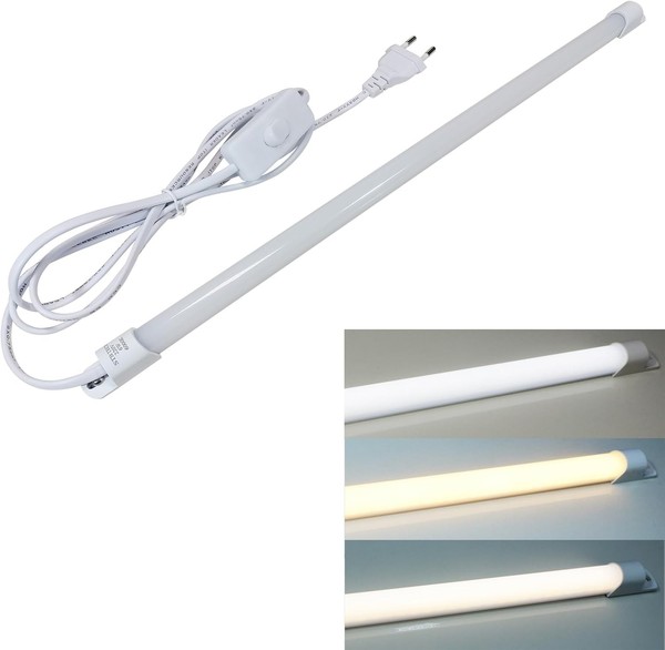 Led Unterbauleuchte KüChe 230V, 43Cm Led Lichtleiste Mit Stecker Und Schalter, 6-image
