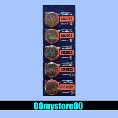 5pc MURATA/SONY CR2032 DL2032 Lithium 3V Watch Battery (Exp. 2036) Ships From CA