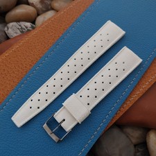 Vintage 19mm Swiss Tropic Diver White Straight-End Unused Watch Band