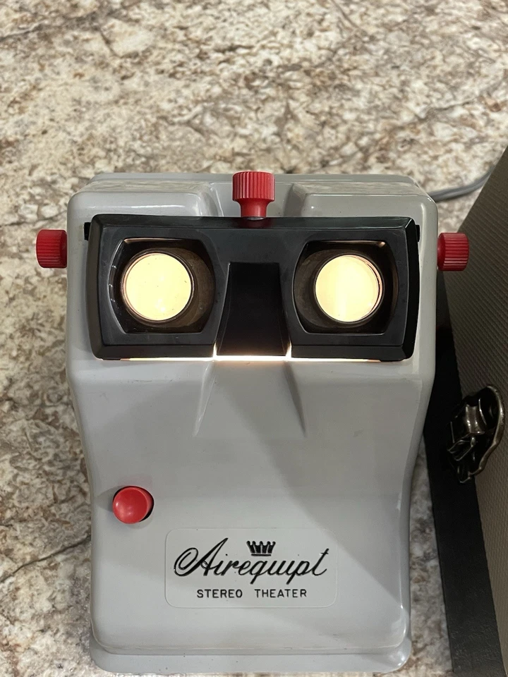 Airequipt Teatro Estéreo V Probado/Limpiado con Estuche Original + Bombilla Extra Foto 3 de 4