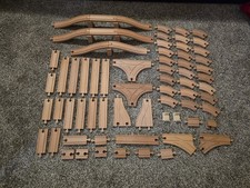 Vintage BRIO Wooden Train Track Lot