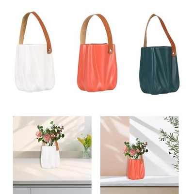 Handtaschenvase, Heimtextilien, Blumenvase für den Balkon, Innenbereich,