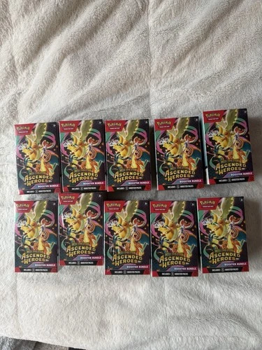 Pokemon Ascended Heroes Booster Bundle Lot of 10