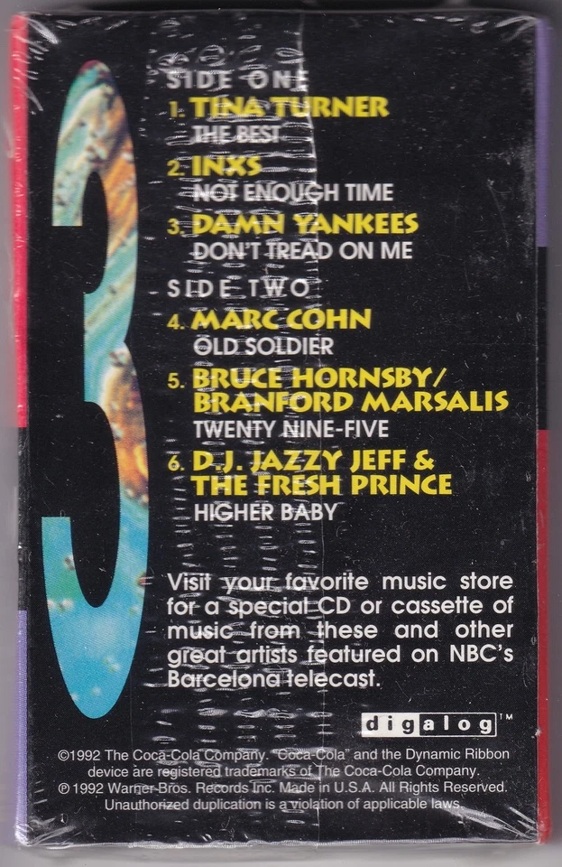 Coca-Cola Volume 3 Cassette 1992 Sealed Promo Compilation PRO-C-5510 - Image 2 of 4