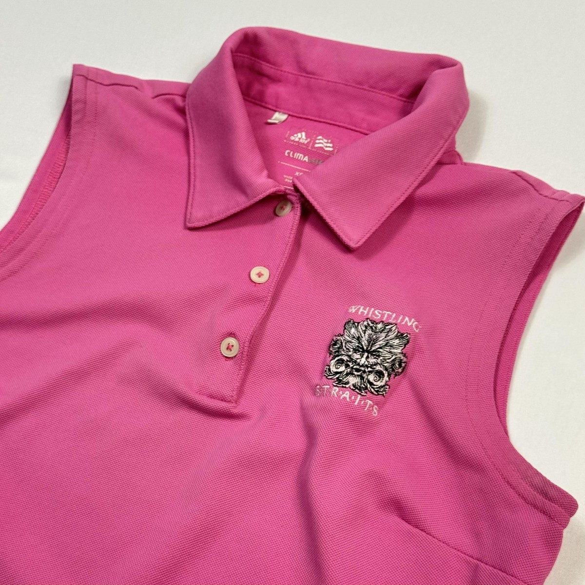 Adidas Shirt Womens XS Pink Climalite Whistling Straits Golf