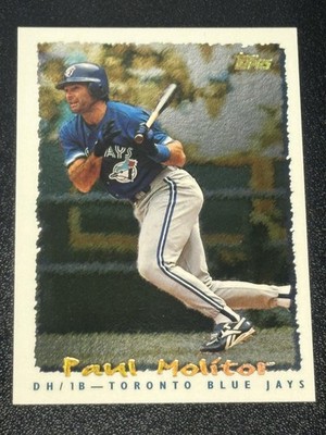1995 Topps #023 Paul Molitor CyberStats (Spectralight)