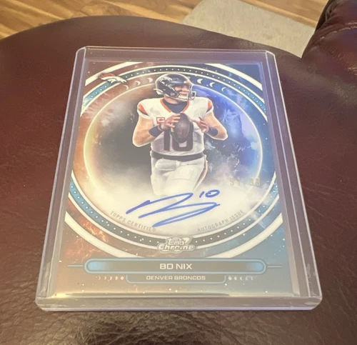 2025 Topps Chrome Bo Nix Chrome Autographs (RAW)