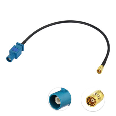 Fakra (M) Antennenadapter Stecker auf SMB (F) Kupplung passt für DAB+ Blaupunkt