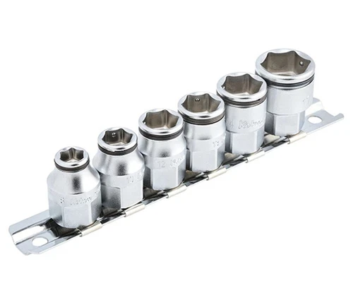 KOKEN 3/8" NUT GRIP SOCKET SET (8,10,12,13,14,17mm) RS3450MH/6