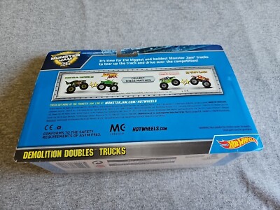 Hot Wheels Monster Jam ZOMBIE Vs. MOHAWK WARRIOR Cracked Package