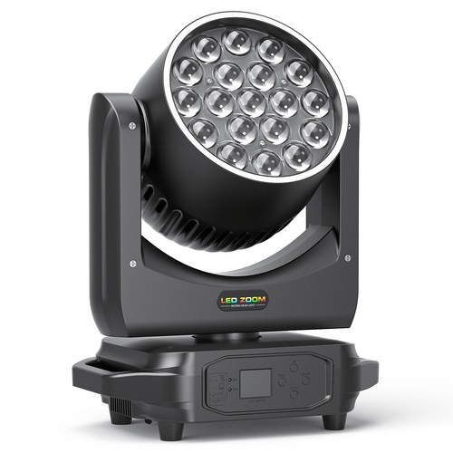 19x20W Moving Head Lights RGBW 4-in-1 LED Stage Light with Zoom Beam Wash Effect - Picture 10 of 12