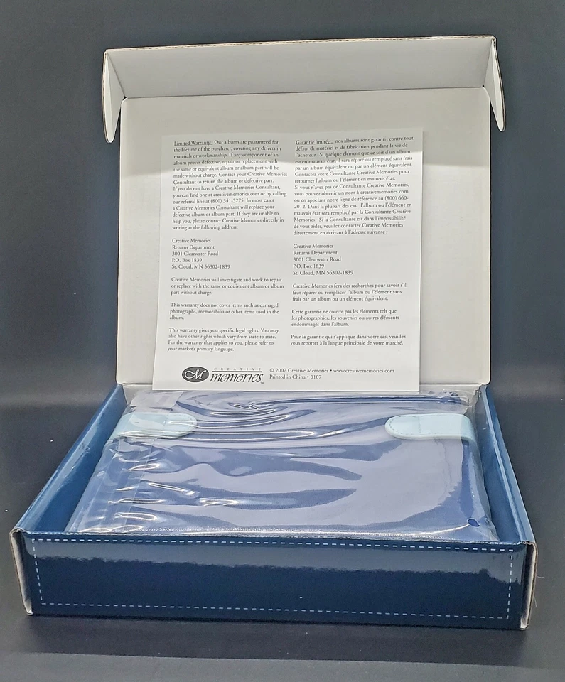 Creative Memories PicFolio Minutes 4 x 6 Photo Album 24 Photos Red & Blue New  - Image 2 of 4