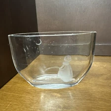 Orrefors Wish to the Moon Clear Lead Crystal Art Glass vase by Ohrstrom Sweden