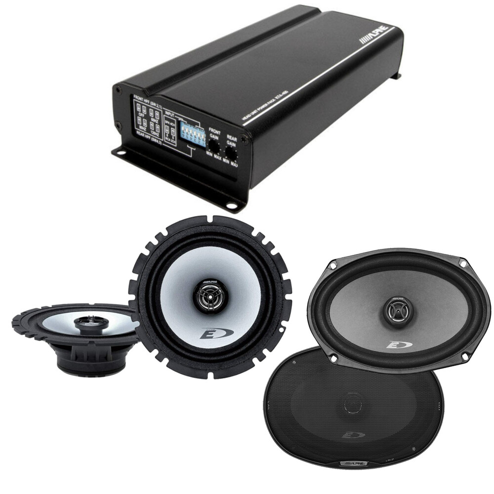 4-канальный усилитель Alpine KTA-450 мощностью 200 Вт RMS с динамиками 65 6x9 SXE 5009000₽