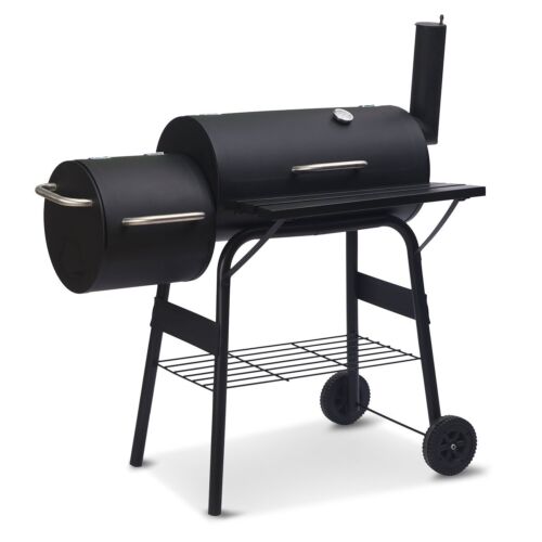 Wallaroo 2-in-1 Outdoor Barbecue Grill & Offset Smoker - Picture 1 of 12