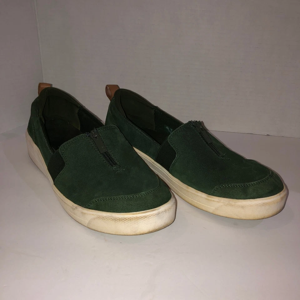 Ryka Mujeres Talla 10 M Vivvi Verde Gamuza Sin Cordones Cremallera Informales Zapatos Mocasines Tenis Foto 3 de 4