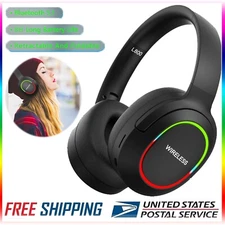 RGB Wireless Bluetooth 5.1 Headset Headphone Mic For Apple iPhone 6 6s 7 8 Plus