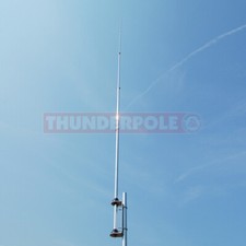 Thunderpole 1/2 onda CB radio aerea AM/FM/SSB tipo asta argento base domestica antenna